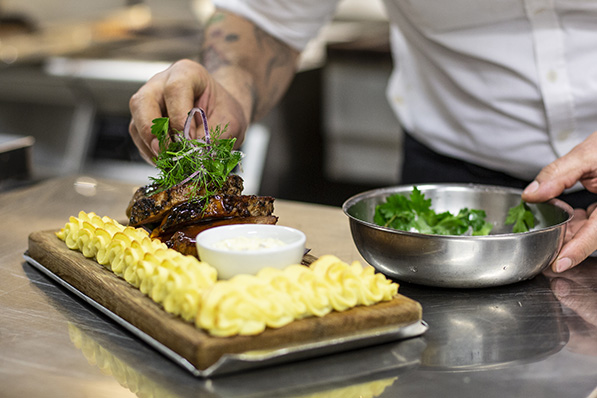 Restaurangen på Brasseriet – dukat bord